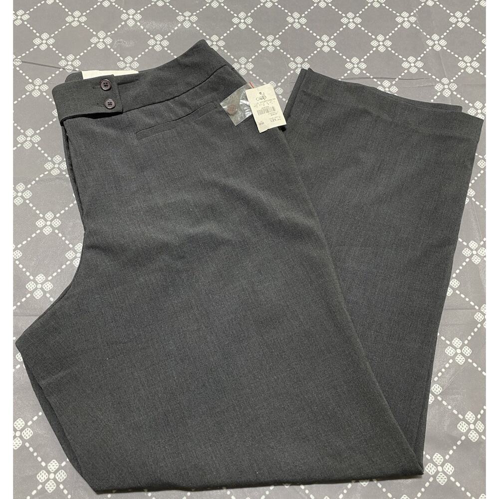 Cato Dress Pants Women Sz 18w Gray Contemporary Low Rise Fit Trouser Dress F3